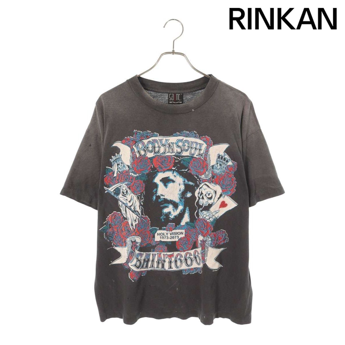セントマイケル 25AW SM-HR1-0000-014 BODYN SOULプリントTシャツ メンズ M
