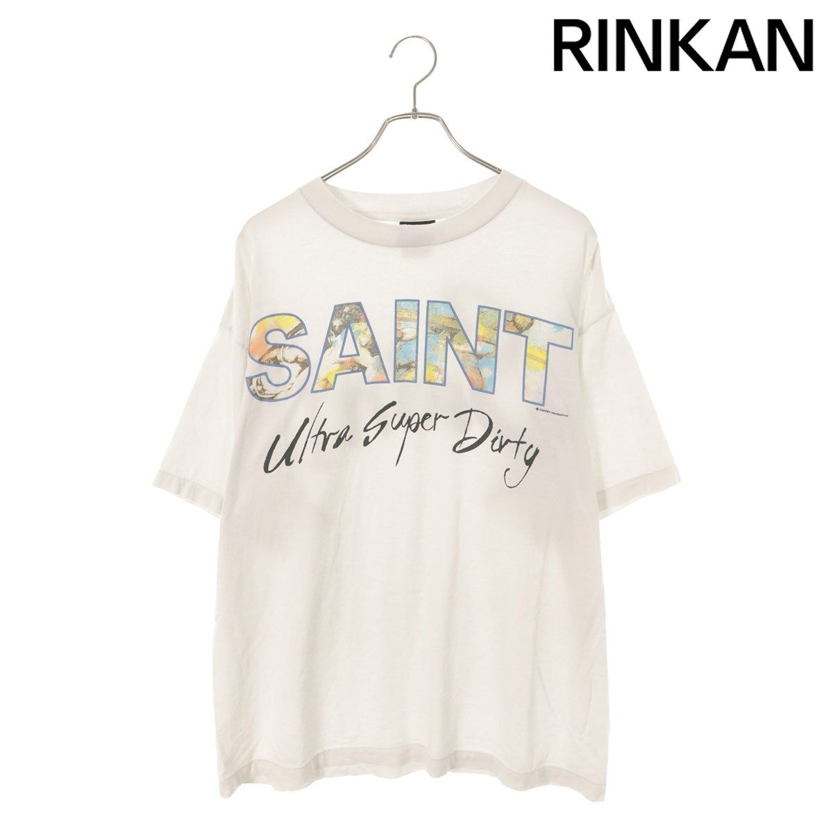 セントマイケル 25SS SM-HR8-0000-025 SUPER DIRTYプリントTシャツ メンズ L