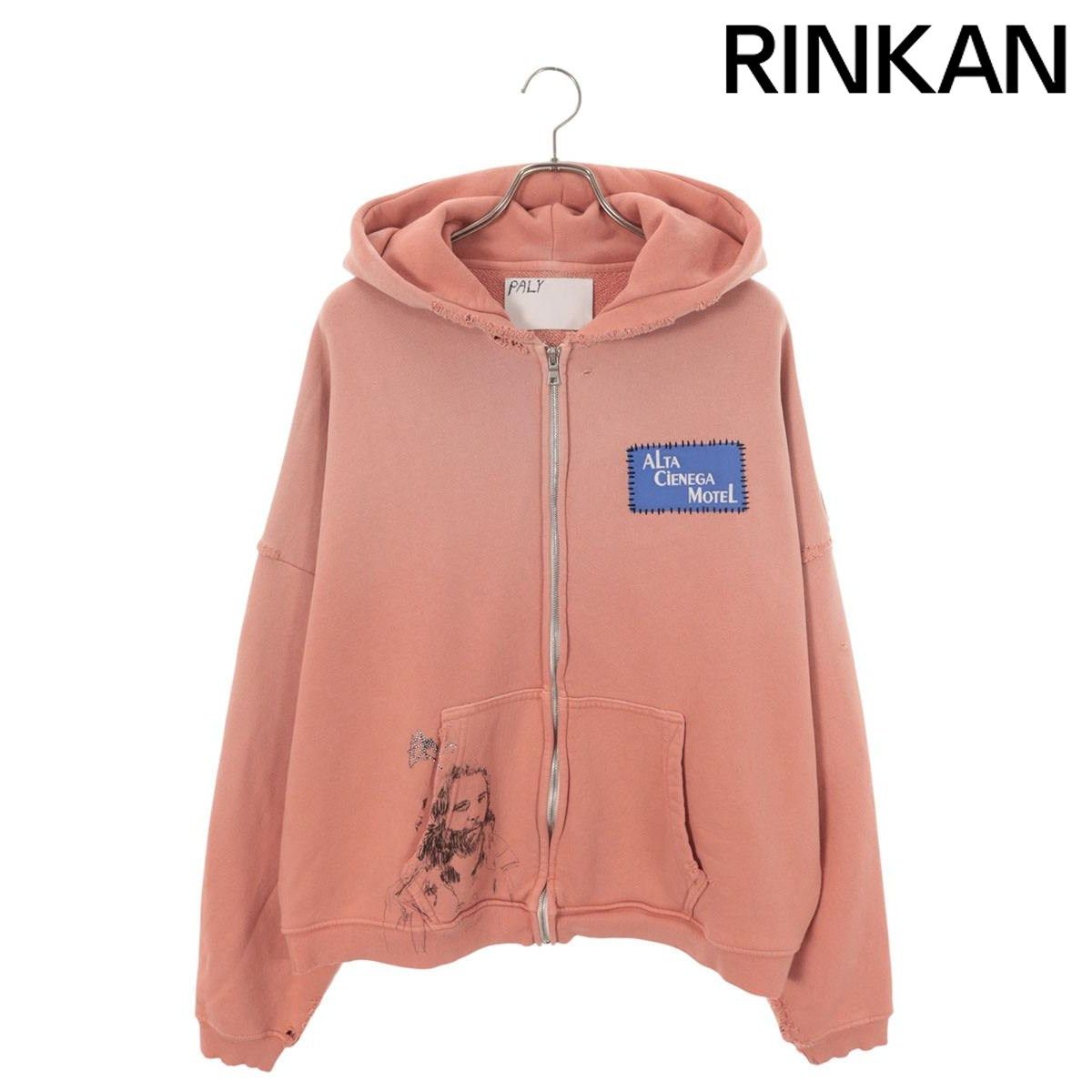 パリーハリウッド 26SS 4U007Q1010PNK パッチジップアップパーカー メンズ XL/2XL