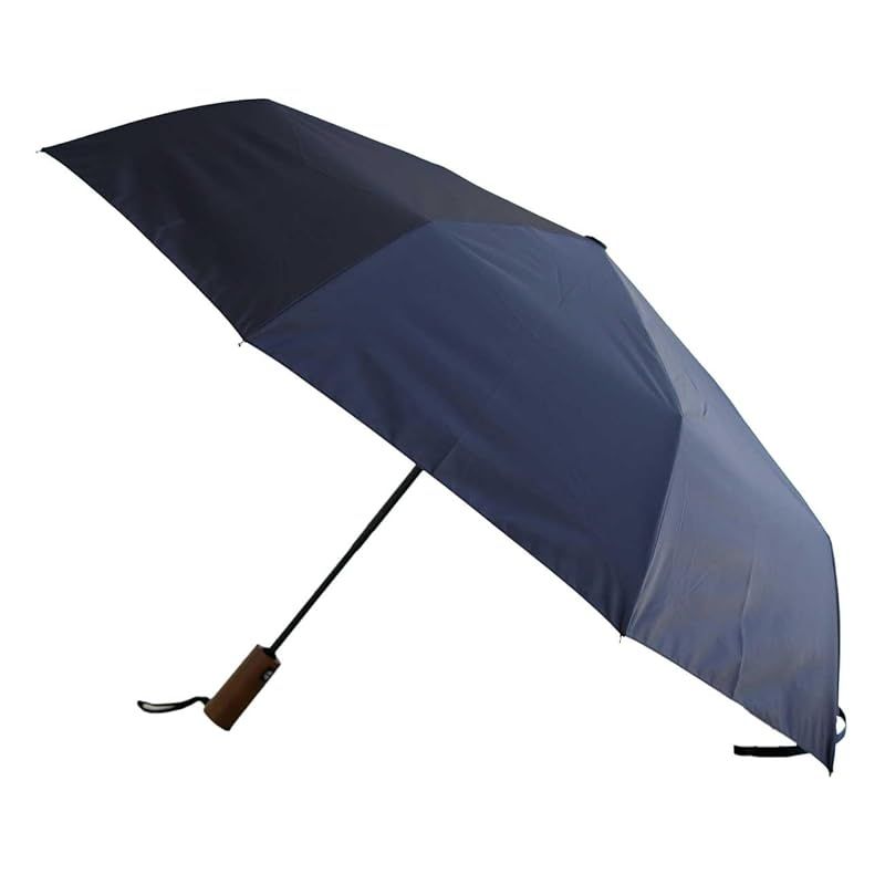 【新品】 小宮商店 ミラトーレ 60 日本製 大きい 折りたたみ傘 メンズ レディース ワンタッチ 丈夫なグラスファイバー 風に強い 耐強風 超撥水 高撥水生地 UVカット 安全式 自動開閉 (ネイビー)