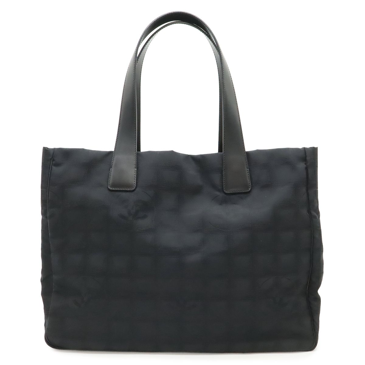 CHANEL シャネル ニュートラベルライン Newトラベルライン トートMM トートバッグ ショルダーバッグ ナイロンジャガード ラメ ブラック 黒 A15991