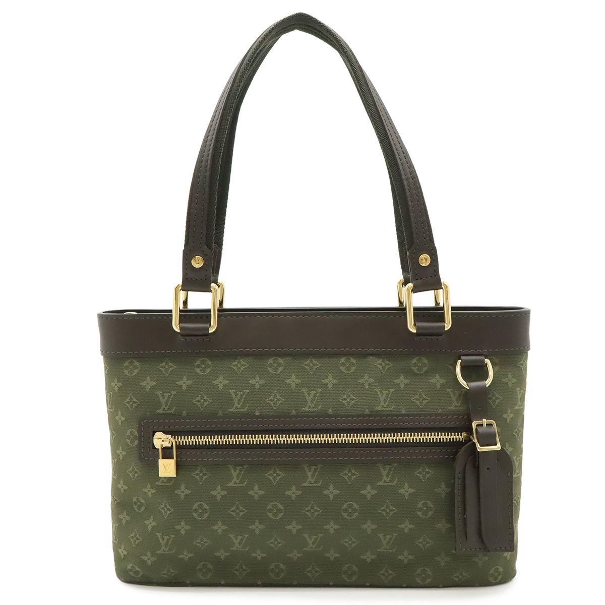 LOUIS VUITTON ルイ ヴィトン モノグラムミニ ルシーユPM トートバッグ ショルダーバッグ キャンバス TSTカーキ グリーン M92682