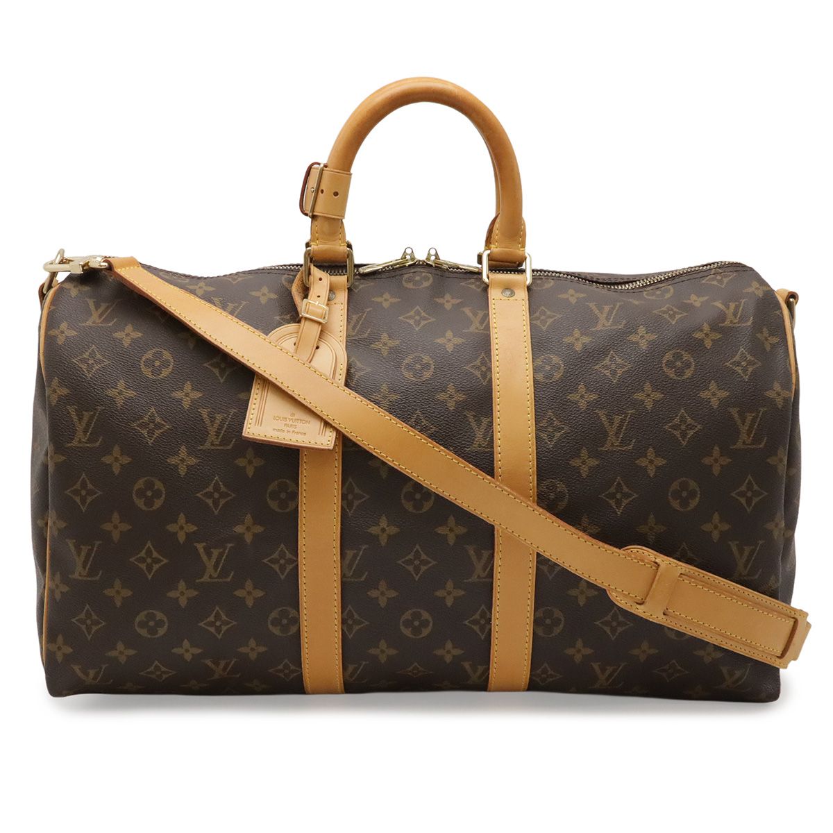 LOUIS VUITTON ルイ ヴィトン モノグラム キーポル バンドリエール45 ボストンバッグ ハンドバッグ 旅行カバン 2WAY ショルダーバッグ M41418