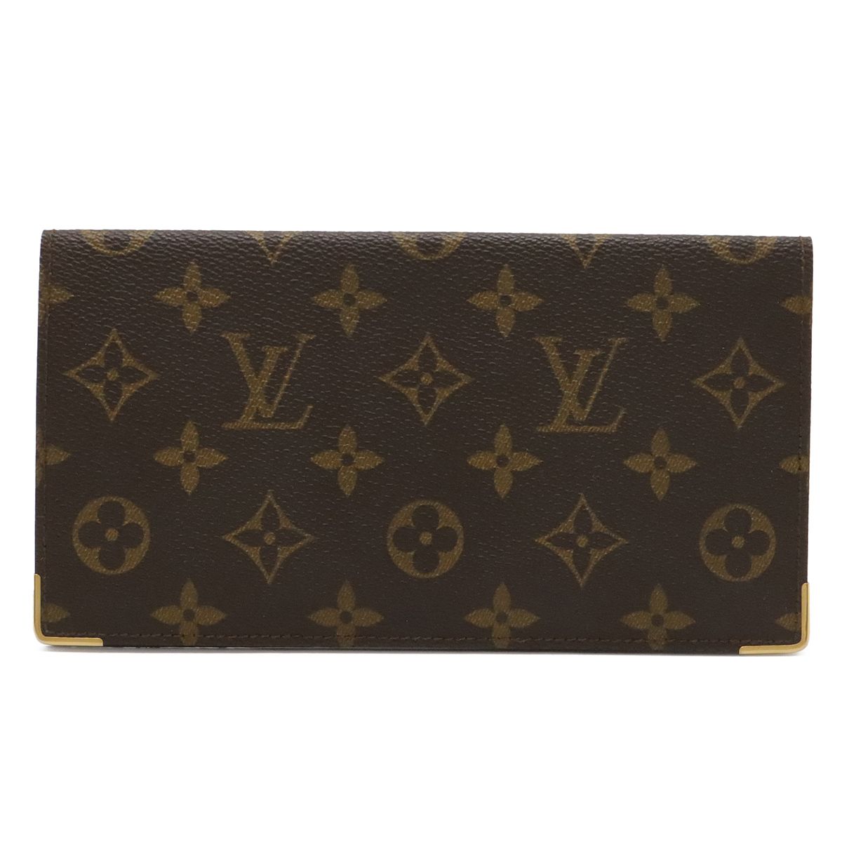 LOUIS VUITTON ルイ ヴィトン モノグラム ポルト シェキエ ダブル 2つ折長札入れ 二つ折り長財布 小切手ケース M62223