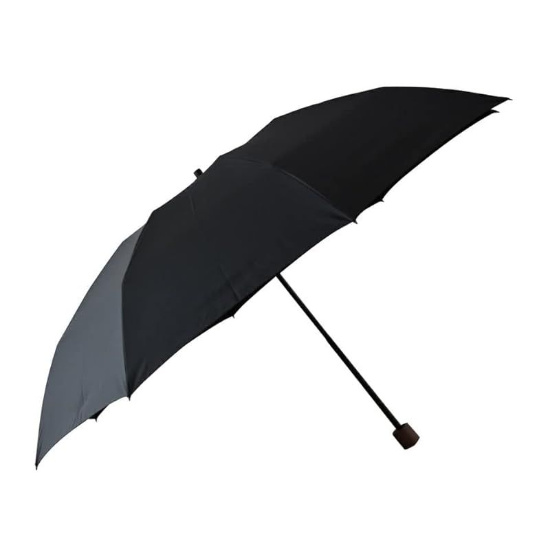 【新品】 日本製 ミラトーレ 3段折傘 大判 65ｃｍ 超撥水生地 超軽量カーボンミニ メンズ 8本骨 折り畳み傘 小宮商店 (ブラック)