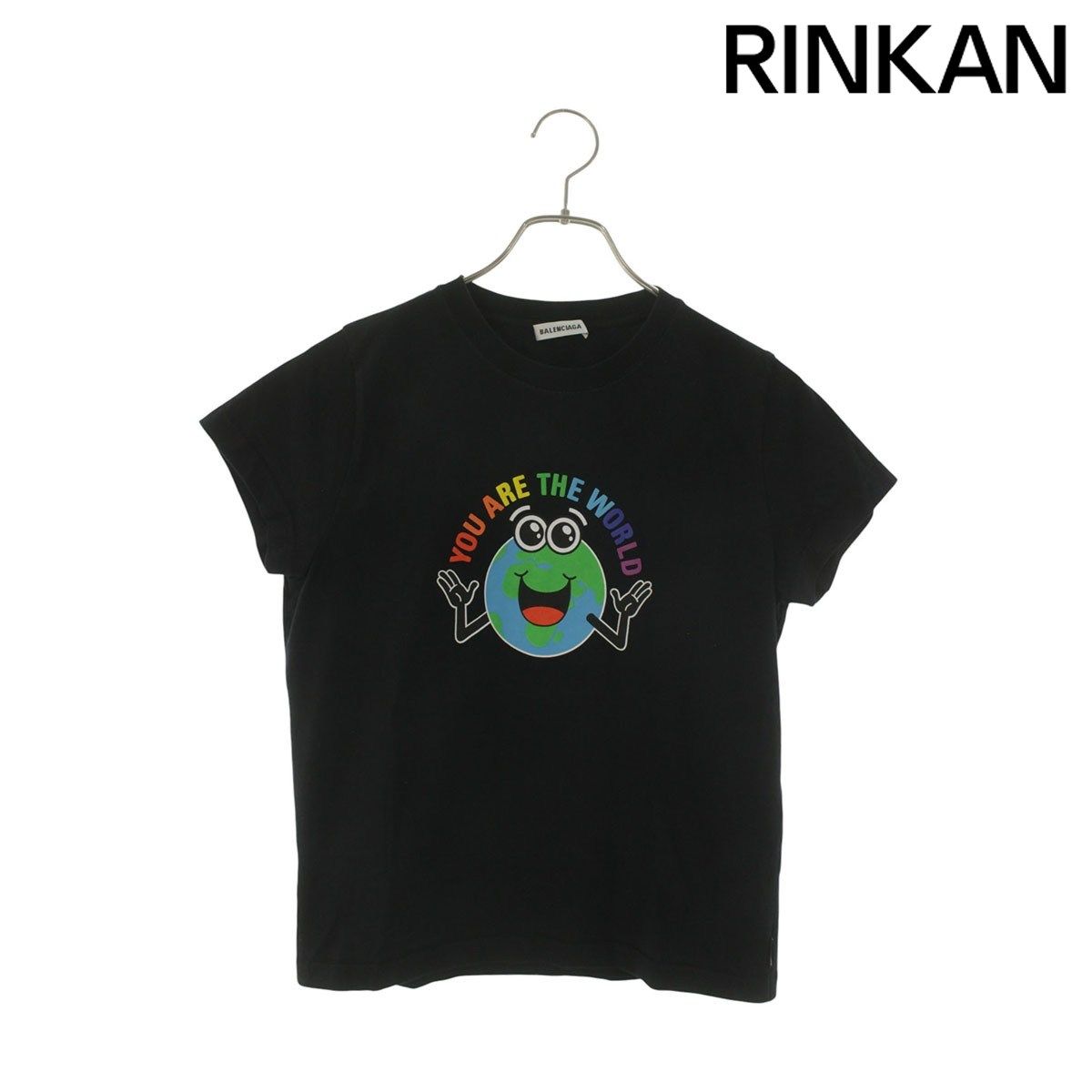 バレンシアガ 19SS 556087 TDV18 YOU ARE THE WORLDTシャツ レディース M