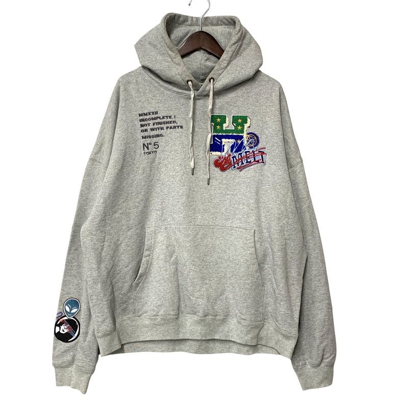 【中古品】 HYSTERIC GLAMOUR ヒステリックグラマー × GENZAI ゲンザイ SAGARA COLLAGE HOODIE GZ1184 サガラ カレッジ フーディ パーカー 【140-260608-as-03-izu】