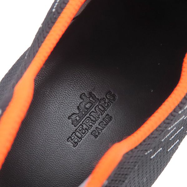 エルメス HERMES スニーカー エクレール ファブリック ブラック