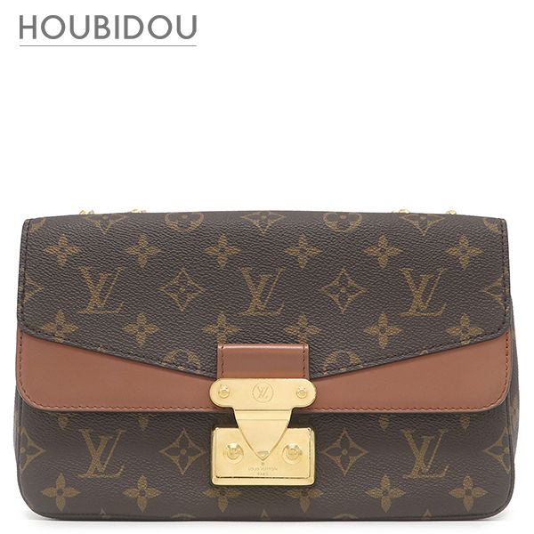 ルイヴィトン LOUIS VUITTON ショルダーバッグ サック マルソー モノグラムキャンバス モノグラム ゴールド金具 茶 チェーンショルダー M46127 RFID【中古】