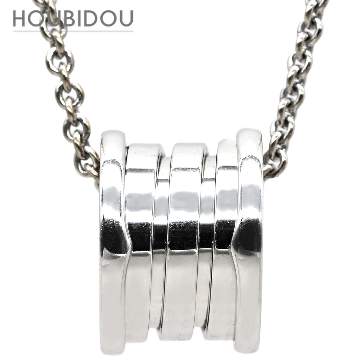 ブルガリ BVLGARI ネックレス ビーゼロワン B-zero1 ホワイトゴールド K18WG Au750 18K 18金 旧型 352815【中古】