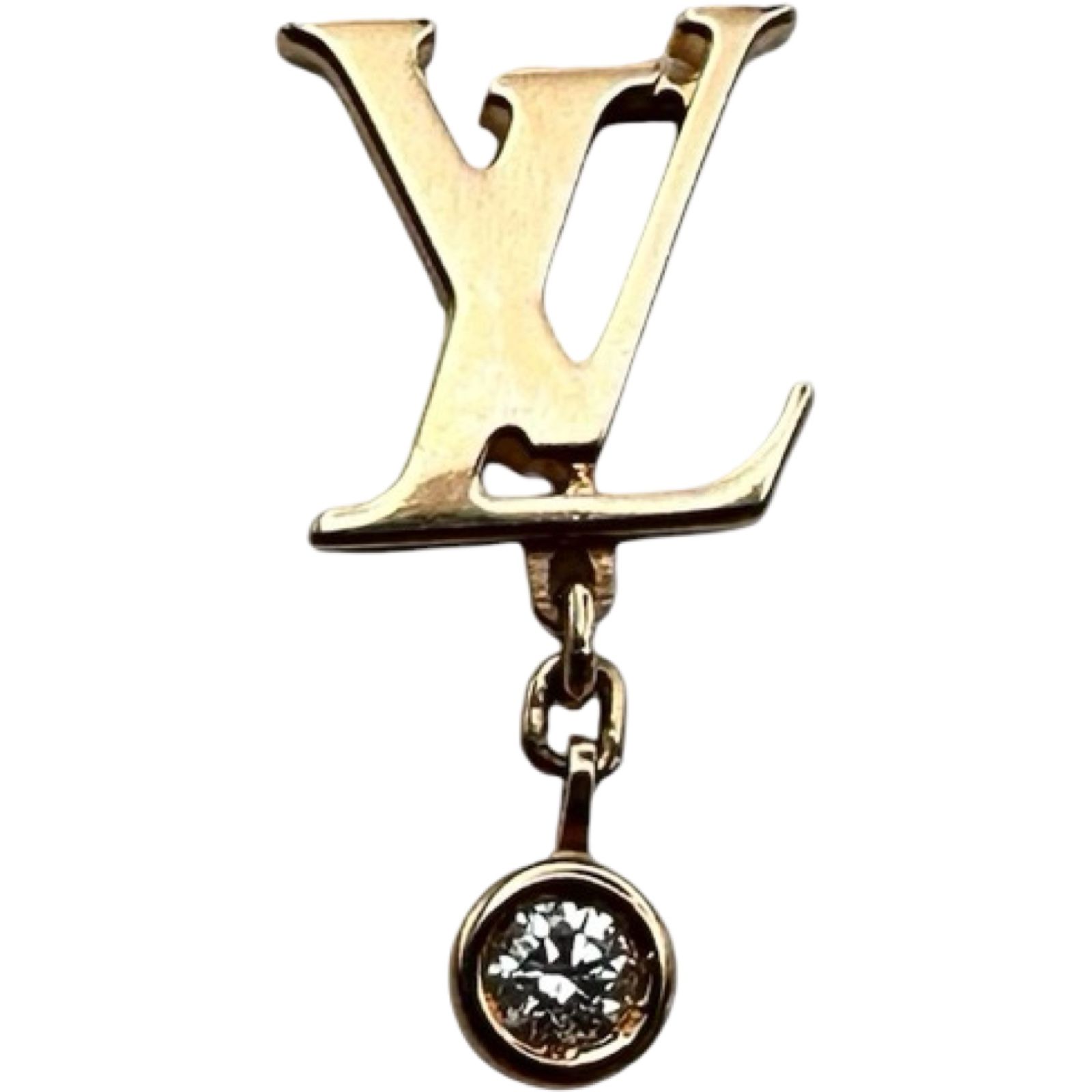 ルイ・ヴィトン LOUIS VUITTON イディールブロッサム ダイヤシングルピアス ピンクゴールド Au750 ダイヤモンド ジュエリー