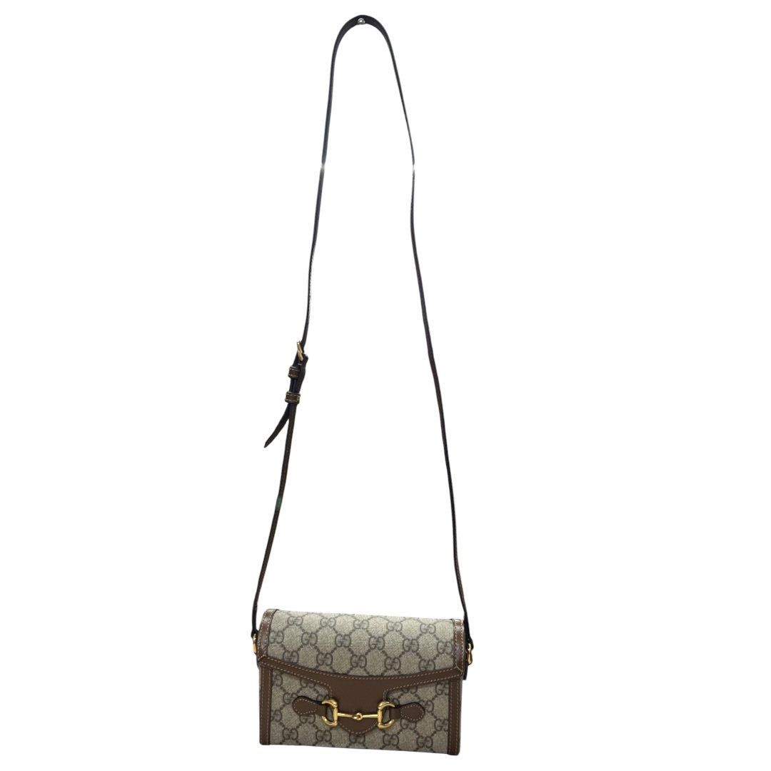 グッチ ハンドバッグ GG Supreme Horsebit 1955 Wall