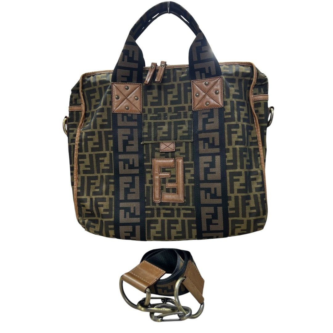 フェンディ ハンドバッグ Zucca Canvas Zucca Monogram