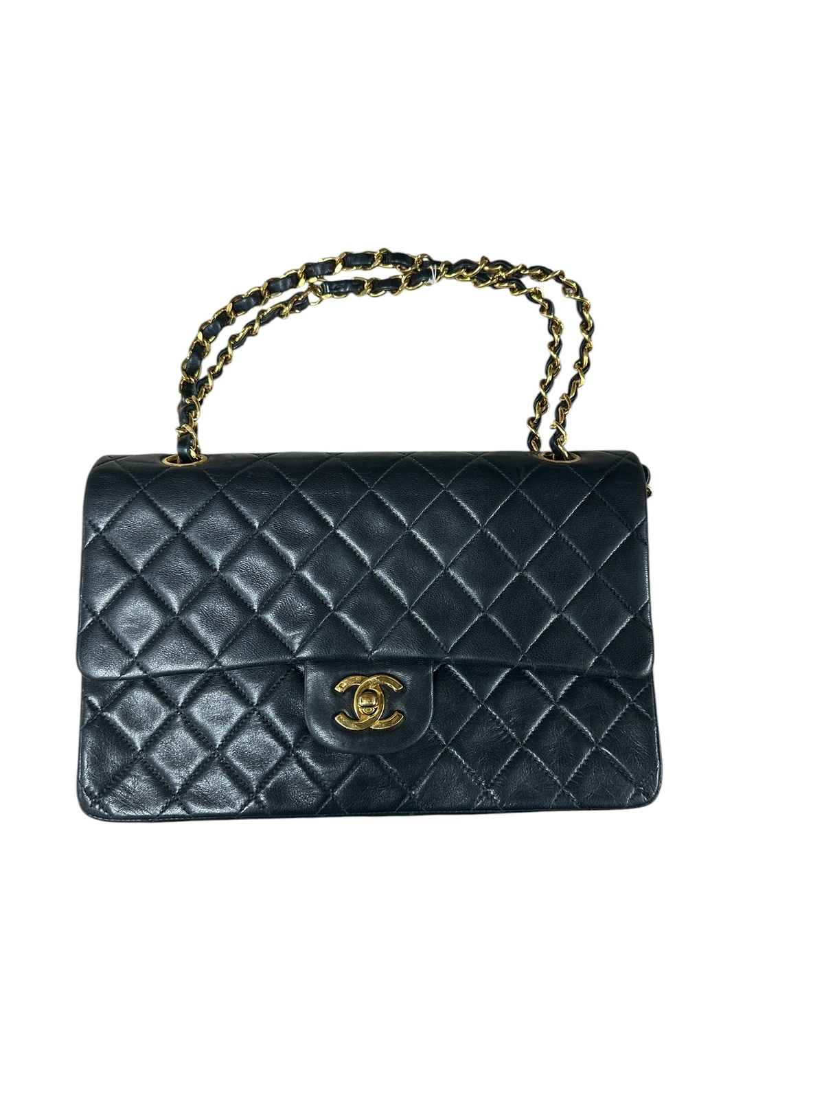シャネル ハンドバッグ Lambskin Classic Medium Doub