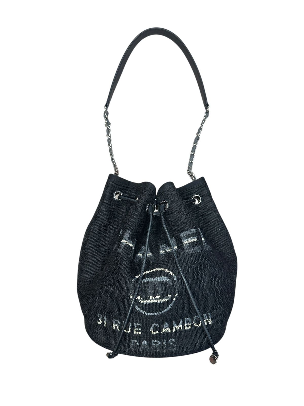 シャネル ハンドバッグ Deauville Drawstring Bucket