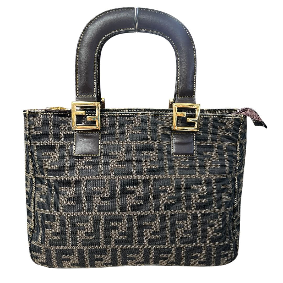 フェンディ トートバッグ Zucca Small Tote Bag Canvas