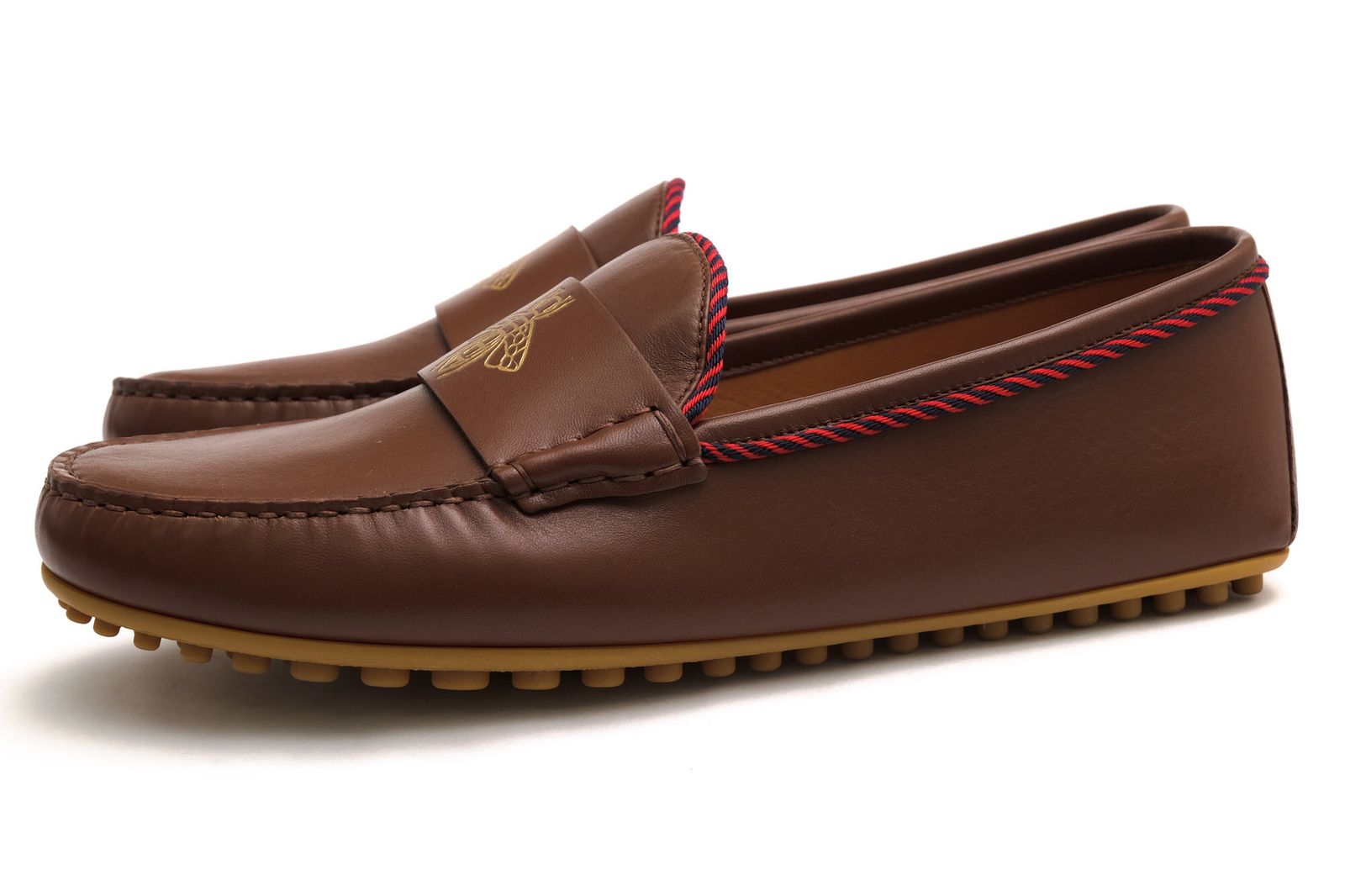 グッチ／GUCCI シューズ ドライビングシューズ 靴 メンズ 男性 男性用 レザー 革 本革 ブラウン 茶 497117