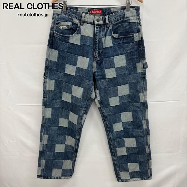 Supreme/シュプリーム【21SS】Patched Denim Painter Pants/パッチ デニム ペインターパンツ/ブルー/32