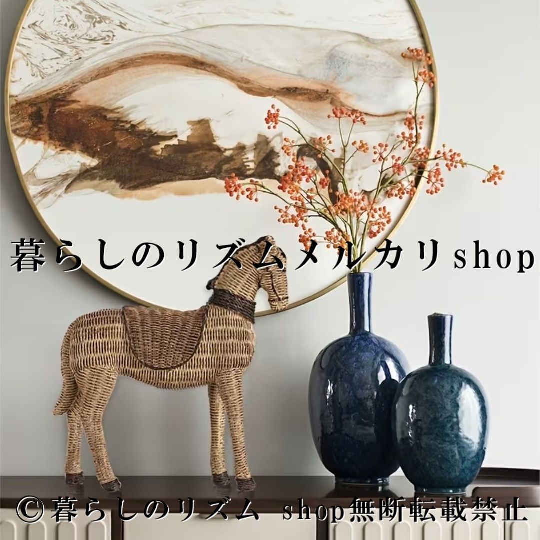 馬 オブジェ レジン製 ラタン編み風 ハンドメイド調 置物 インテリアオーナメント アンティーク調 動物オブジェ ホームデコ リビング 玄関 書斎 オフィス デスク装飾 飾り 雑貨 ディスプレイ レトロ クラシック 高級感 樹脂製 馬像 インテリア小物