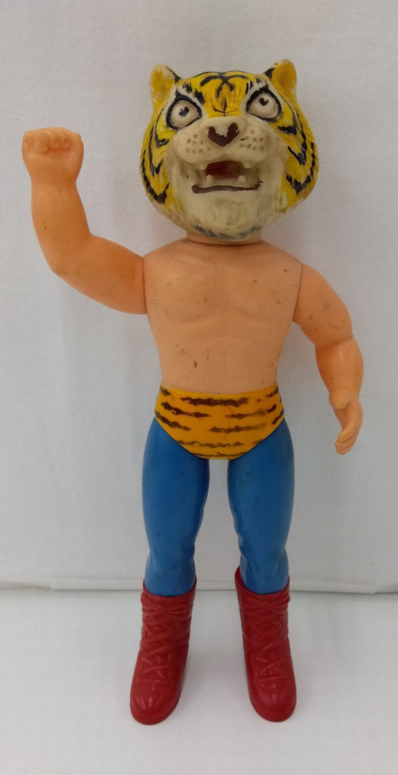 【中古品・現状品】タイガーマスク　ソフビ人形　梶原一騎　辻なおき　K-19