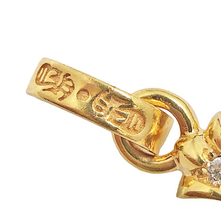 クロムハーツCHクロスベビーファットドロップイヤリング22K(ピアス