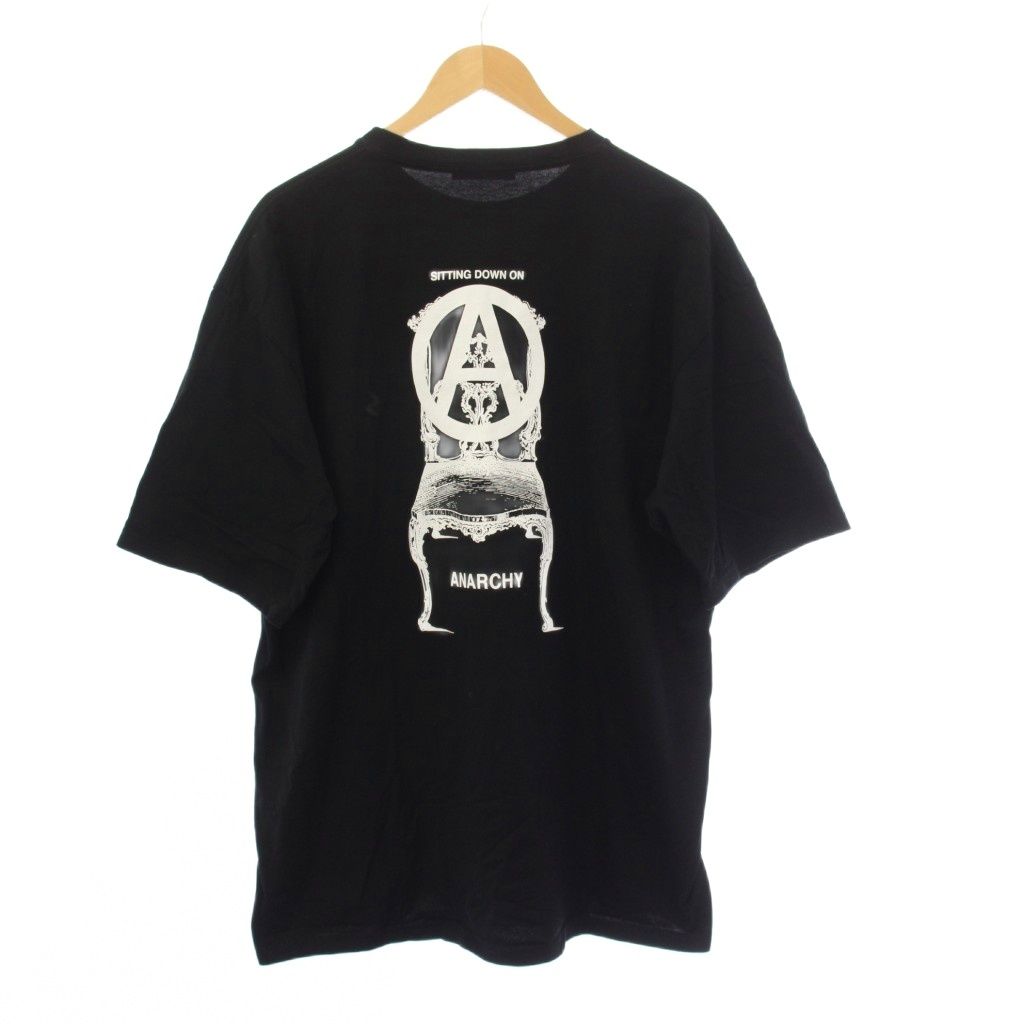 アンダーカバー UNDERCOVER 25AW ANARCHY CHAIR Tシャツ カットソー 半袖 プリント 5 黒 UC2E9812 /KH