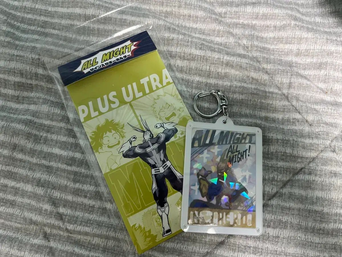 開封美品 ヒロアカ 僕のヒーローアカデミア JUMP SHOP オールマイト サインキーホルダー