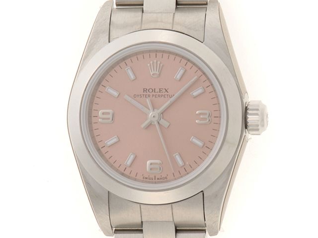 ROLEX ロレックス オイスター パーペチュアル24 76080 腕時計 ステンレススチール ピンク369文字盤 自動巻き レディース【中古】472 310,811円