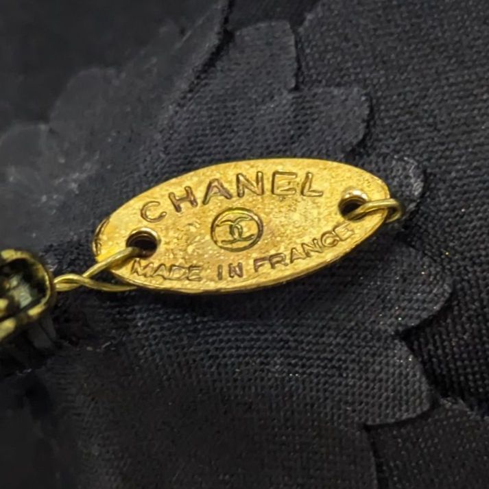 極美品】CHANEL シャネル カメリア ブローチ コサージュ 正規品 シルク