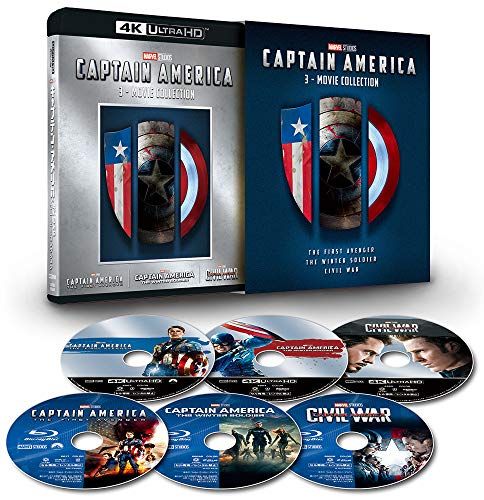 キャプテン・アメリカ:4K UHD 3ムービー・コレクション [4K ULTRA HD+ブルーレイ] [Blu-ray]