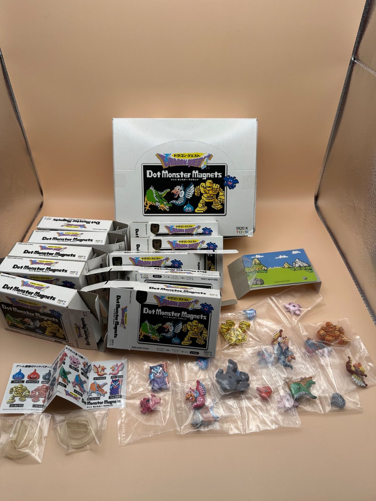 新品　大箱入り　ドラゴンクエスト　ドラクエ　ドットモンスターマグネット　全16種類フルコンプリート