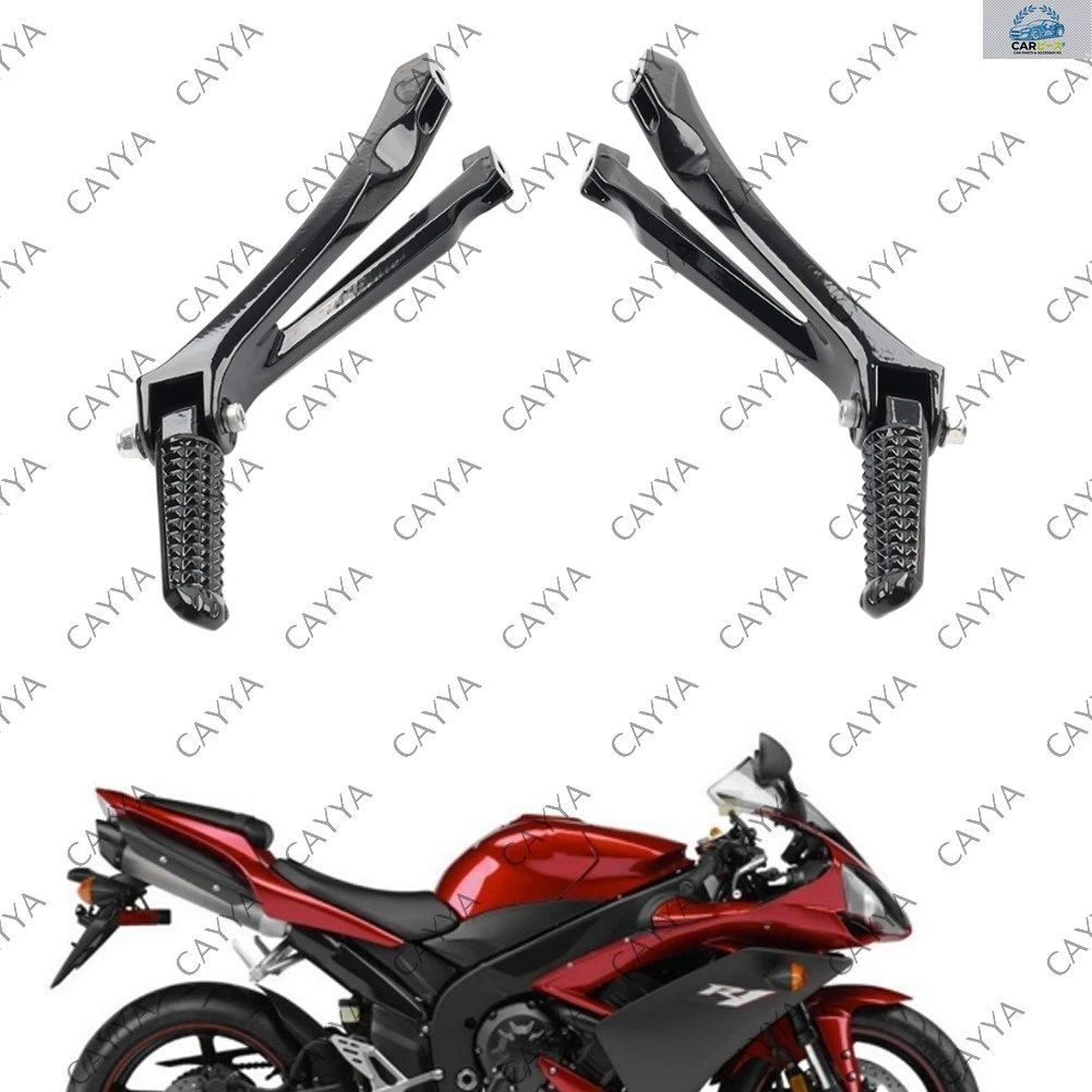 ヤマハ2004-2008用オートバイ後部座席フットレスト/フットペグブラケット2個セット（アルミニウム製）