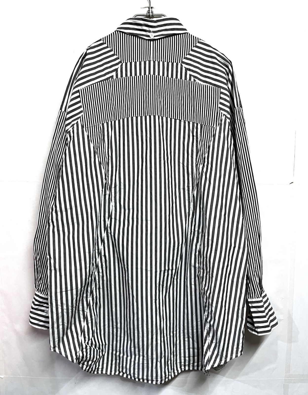 Yohji Yamamoto Y's|ヨウジヤマモト ワイズ ストライプ ロングスリーブブラウス シャツ Yohji Yamamoto Y's|ヨウジヤマモト ワイズ ストライプ ロングスリーブブラウス シャツ