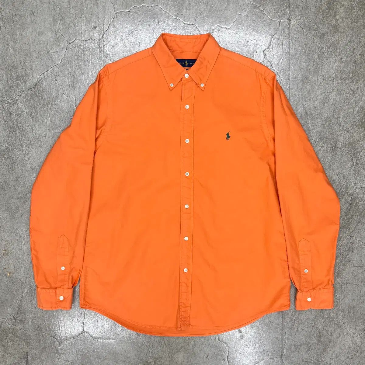 90's ポロ クラシック フィット オックスフォード シャツ L