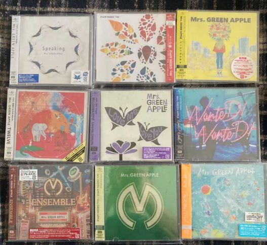 9枚セット] Mrs. GREEN APPLE 初回限定盤 CD[DVD付] - メルカリ