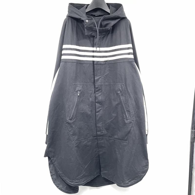 【中古】Y-3 YOHJI YAMAMOTO GABARDINE HOODED SHIRT サイズM FJ0473 ブラック ヨウジヤマモト[17]