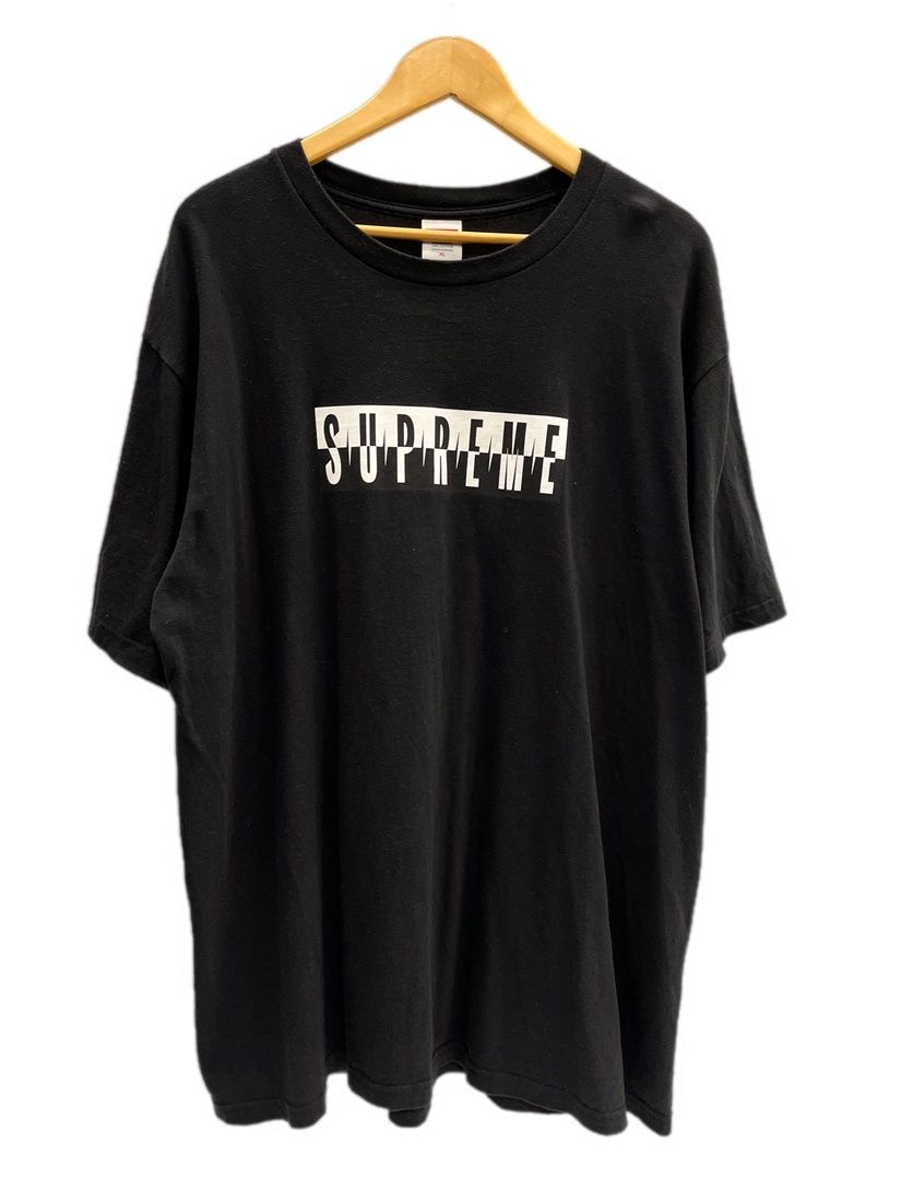 シュプリーム SUPREME 25AW Split Tee スプリットロゴ 黒 XL Tシャツ ブラック LLサイズ 101MT-6399
