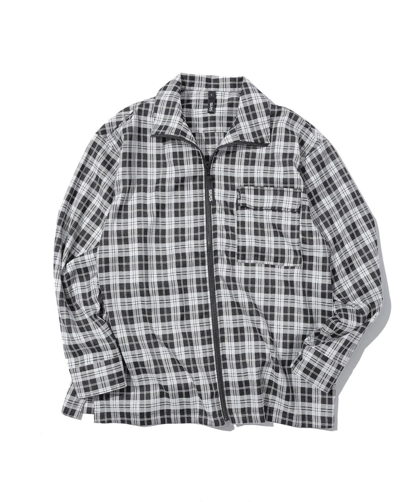 FULL ZIP PLAID SHIRT 新品
