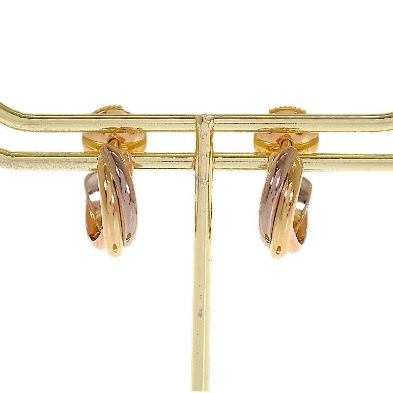 カルティエ CARTIER トリニティ イヤリング ピアス 保証書付属 K18YG K18PG K18WG レディース 結婚式 人気【中古】【Aランク】