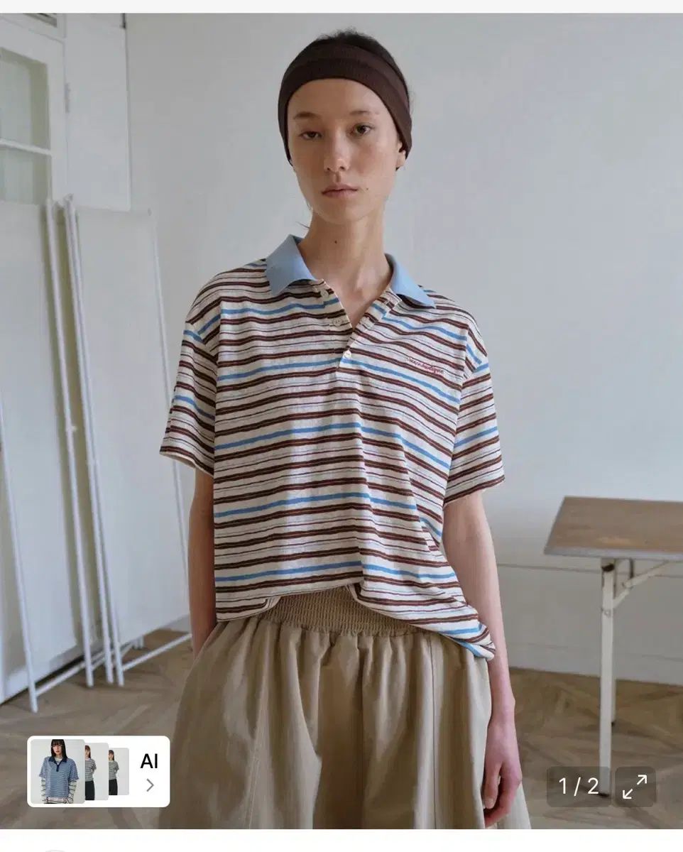 シエンヌ sienne パロマ ピケ Tシャツ ブルー 新品