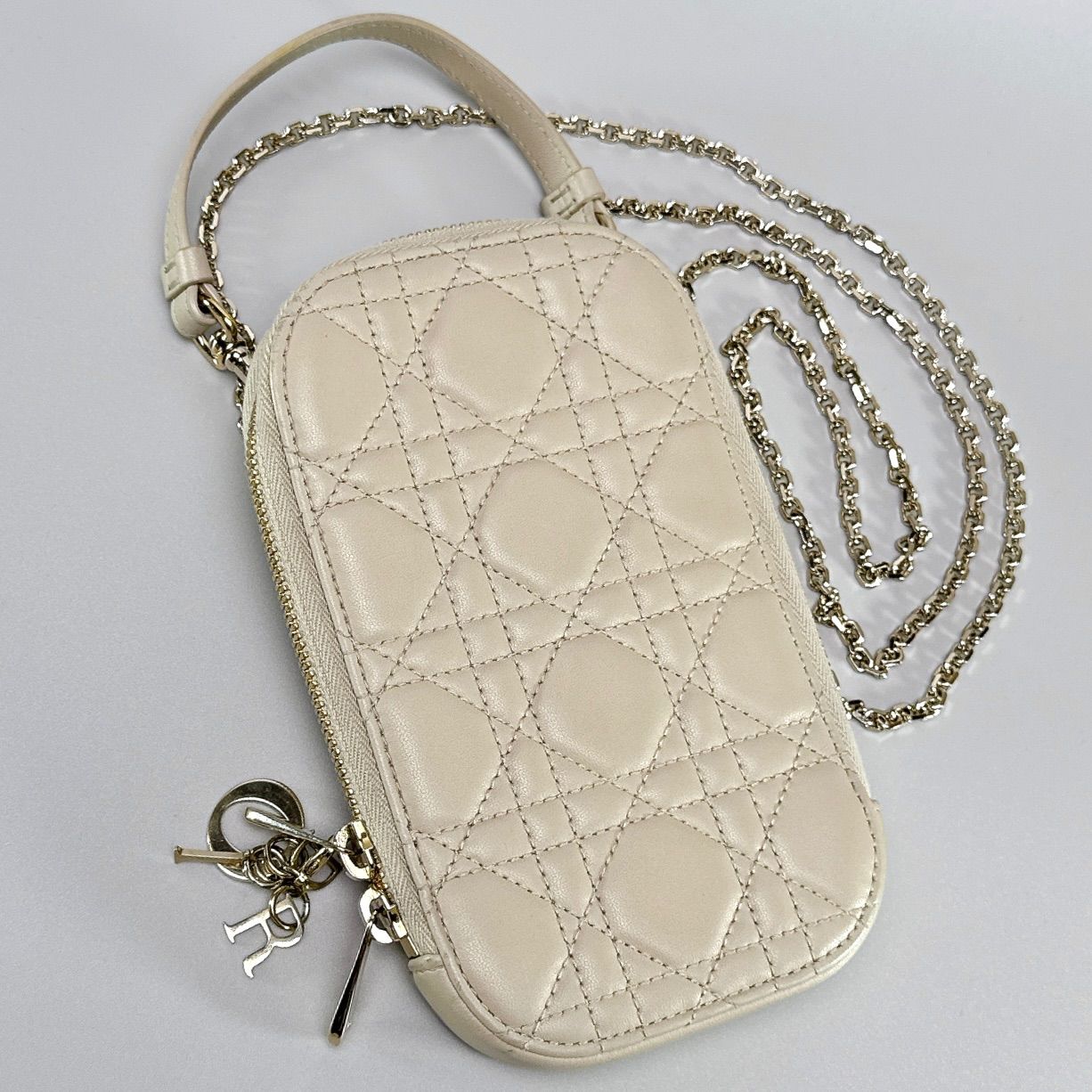 Christian Dior / レディディオール フォンホルダー ベージュ クリスチャンディオール