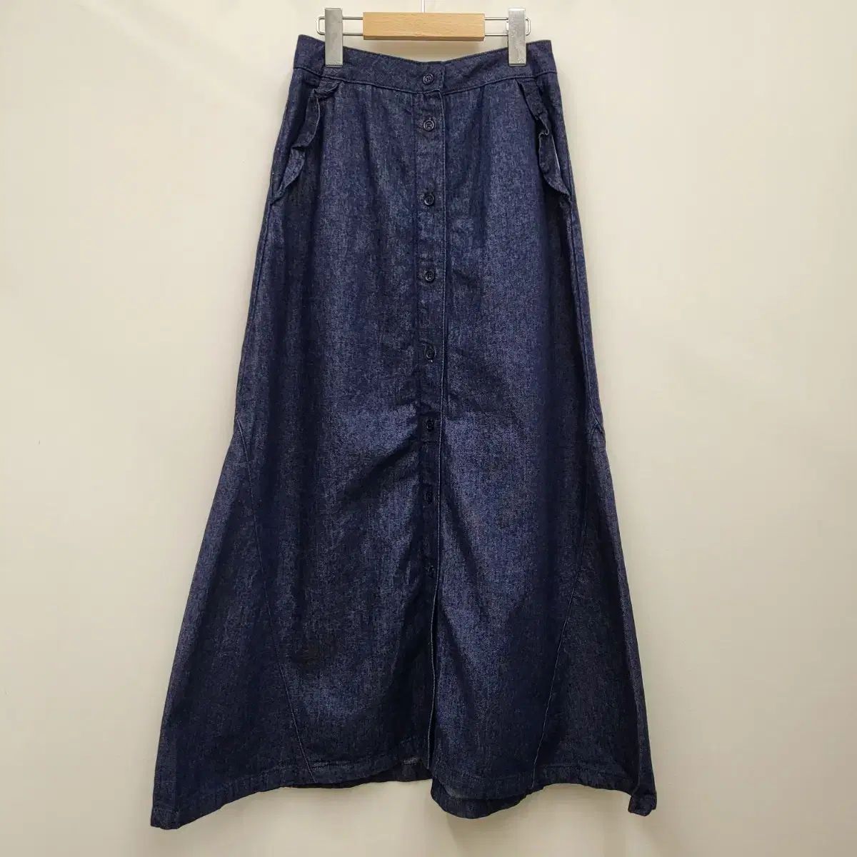 マージュ デニム フレア ロング スカート
