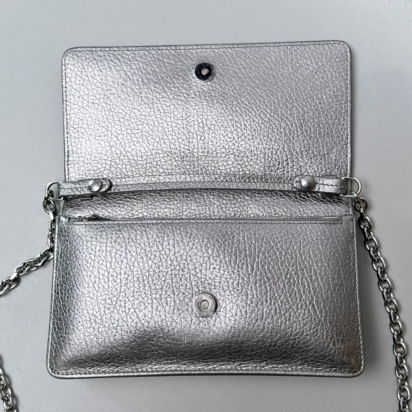 Maison Margiela / 4ステッチ チェーンウォレット シルバー メゾン