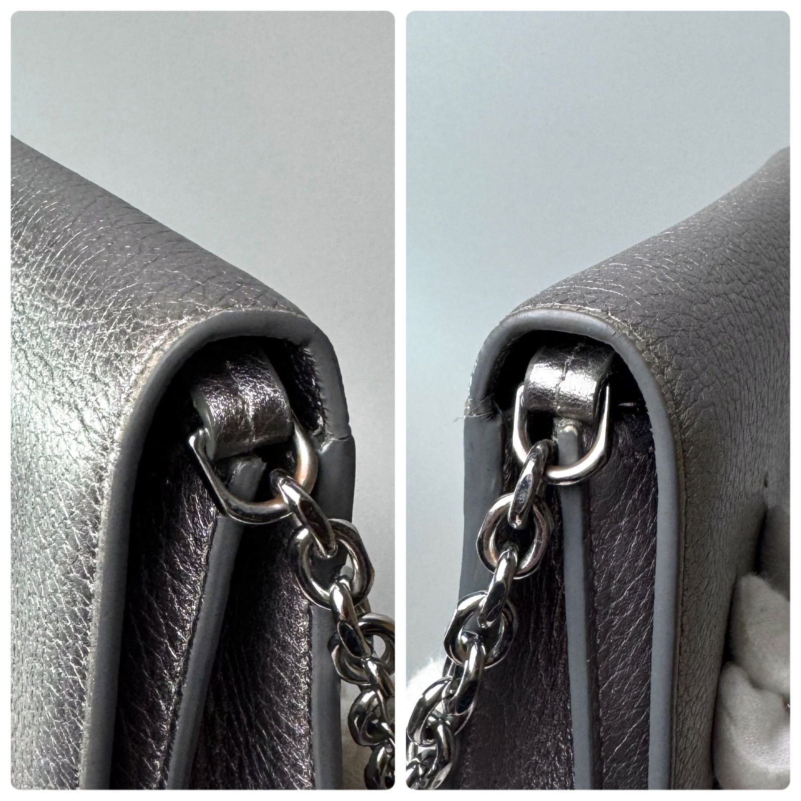 Maison Margiela / 4ステッチ チェーンウォレット シルバー メゾン 