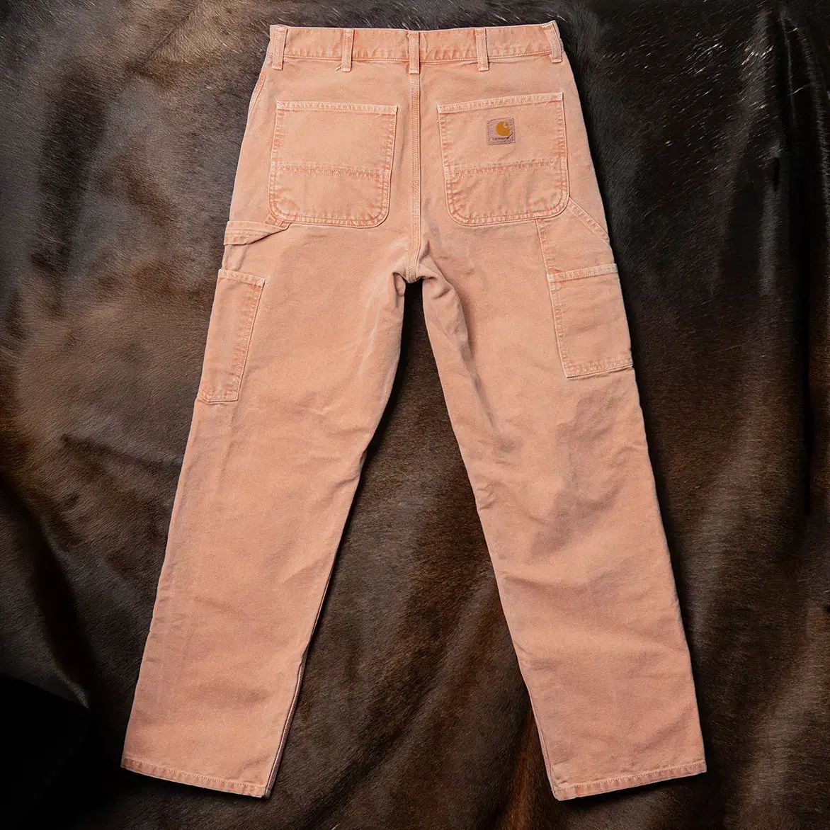 30 Carhartt WIP ダックキャンバス シングルニー カーペンター パンツ ウォッシュド ピンク