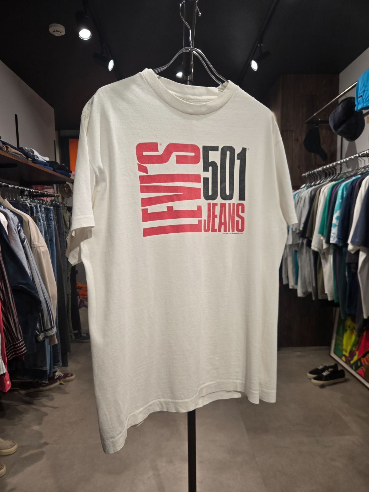 1990's Levi's　T-Shirt　SIZE : M　リーバイス　90s　Tシャツ　USA製　501