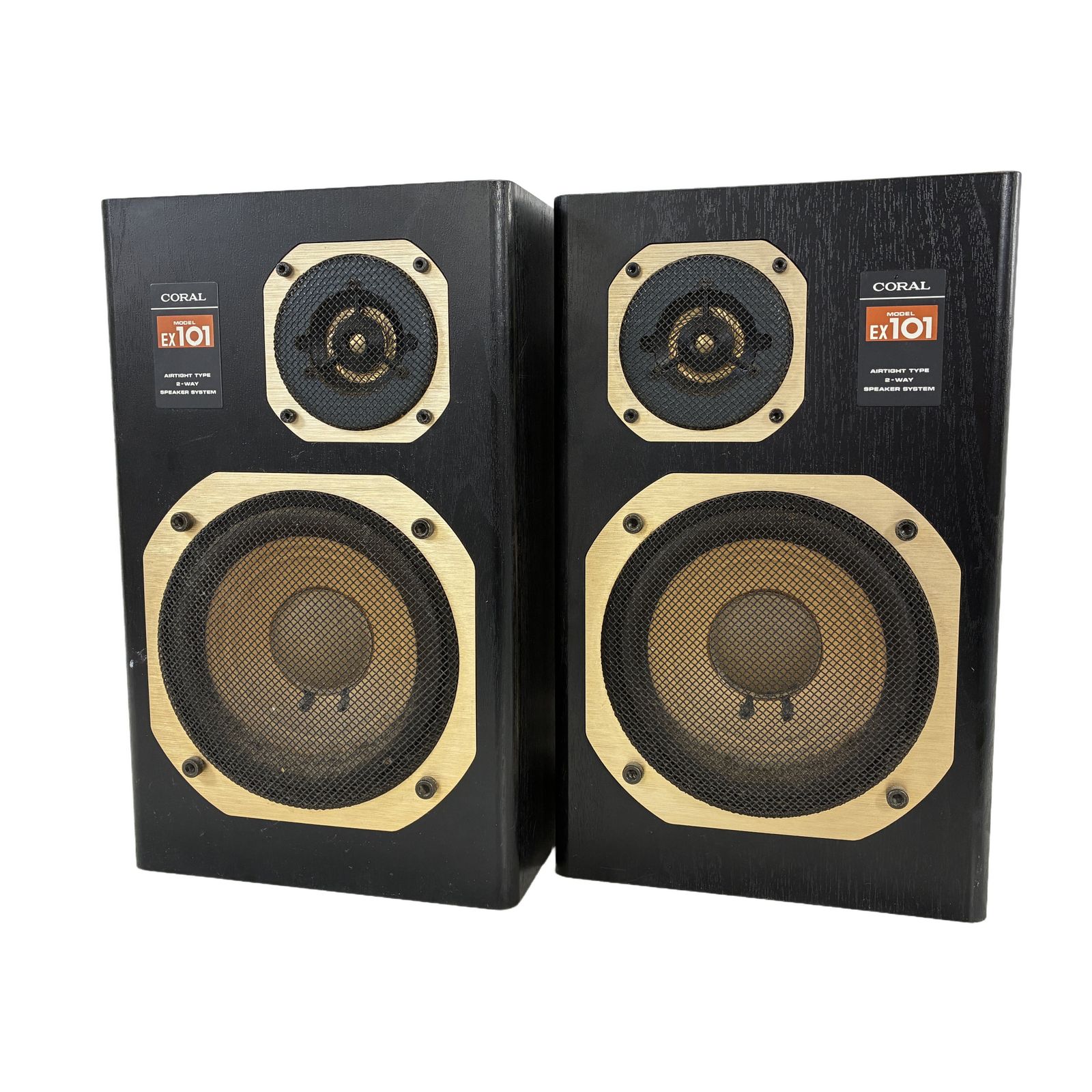 CORAL EX-101 スピーカーペア コンパクト シリアル連番 コーラル 中古 W11331450