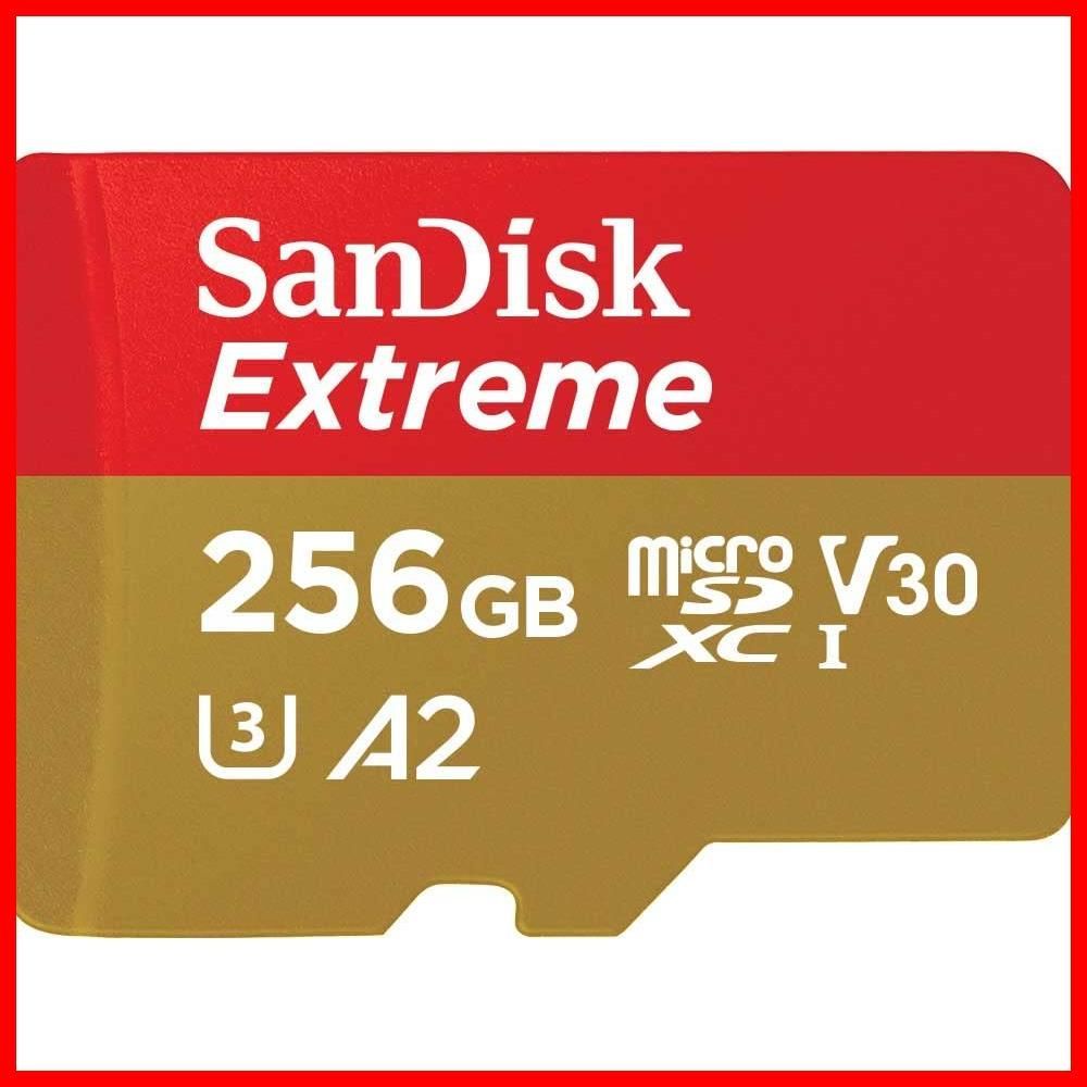 【即日発送】& HD 4K Full アクションカメラ 書込最大130MB/s V30 Extreme U3 UHS-I SDSQXAV-256G-GH3MA 256GB 簡易デザインパッケージ カード microSD 無期限 SanDisk