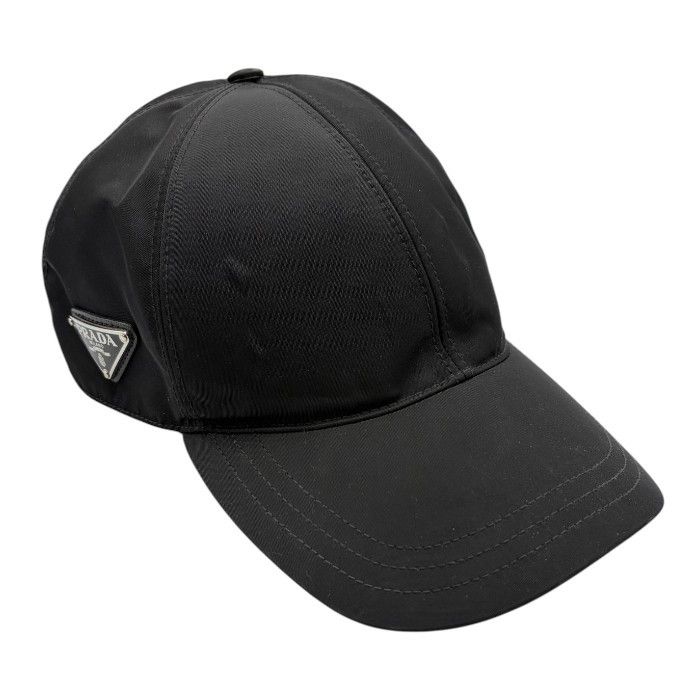 PRADA プラダ ベースボールキャップ ユニセックス ナイロン ブラック Lサイズ 2HC274 2DMI 帽子 キャップ ブランド 中古 W４