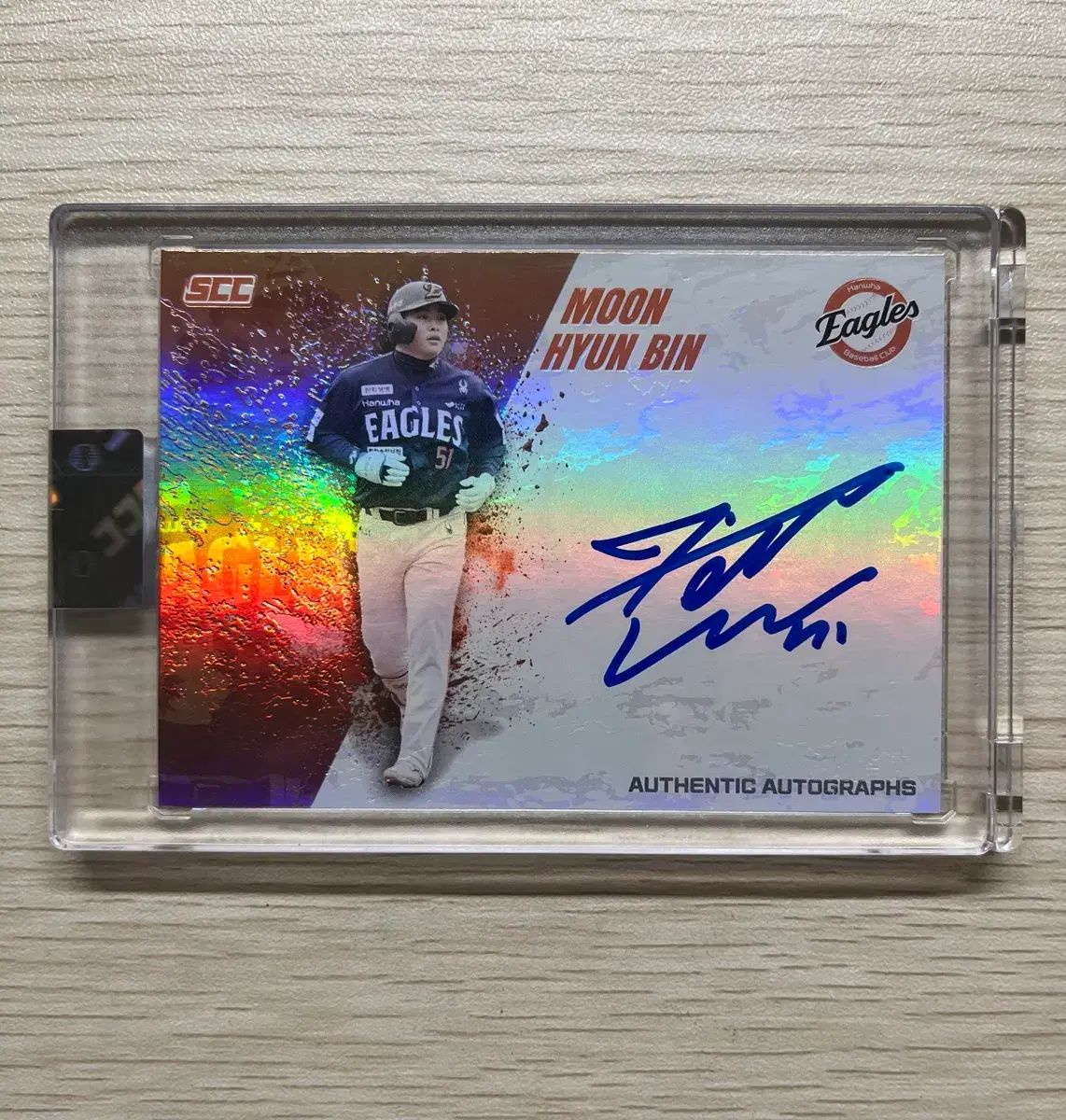 kccf kbo Hanwhae Eagles(ハンファ・イーグルス) 文賢彬（ムン・ヒョンビン） 12限定 オン・オート カード 出品